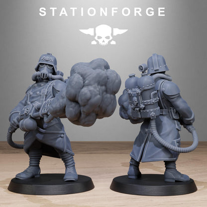 GrimGuard Flamers - Set of 10 | Grimdark | Sci-Fi Future | Tabletop Wargaming
