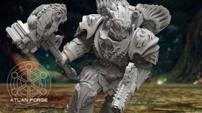 Dragon Knights - Modular Set of 5 | DnD Miniatures | Wargame Proxies | Tabletop Miniature | Sci-Fi