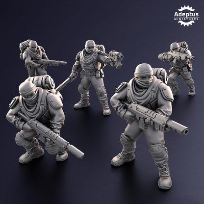 Sandshroud Battalion Imperial Guard -  Squad 4 - Set of 5