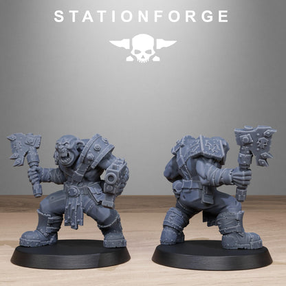 Orkaz Bros Infantry - Set of 10 | Grimdark | Sci-Fi Future | Tabletop Wargaming