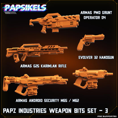 PAPZ Industries Weapon Bits Set 3 - 5 Pack