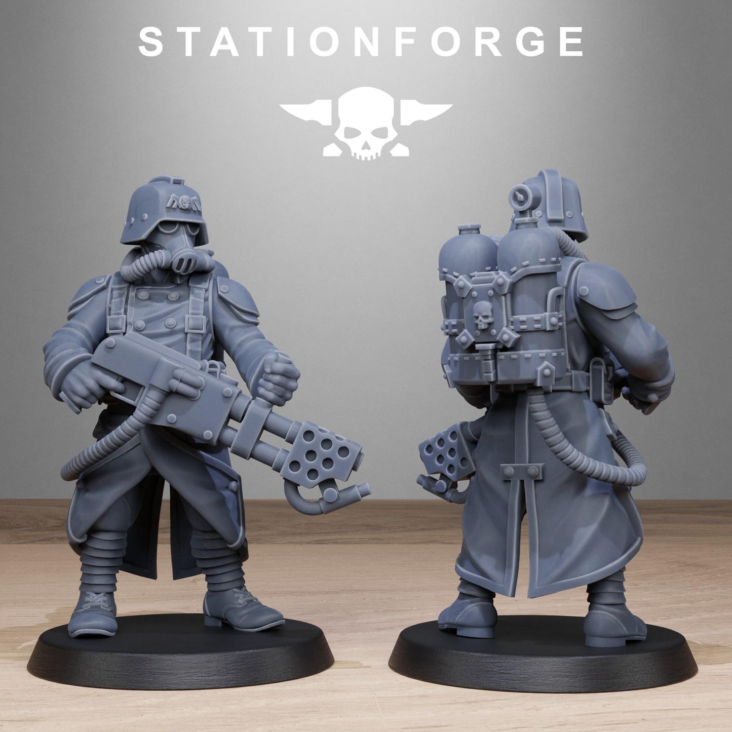 GrimGuard Flamers - Set of 10 | Grimdark | Sci-Fi Future | Tabletop Wargaming