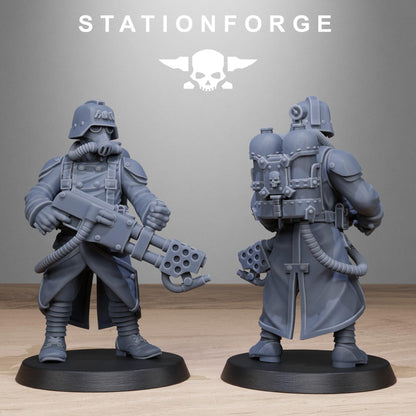 GrimGuard Flamers - Set of 10 | Grimdark | Sci-Fi Future | Tabletop Wargaming