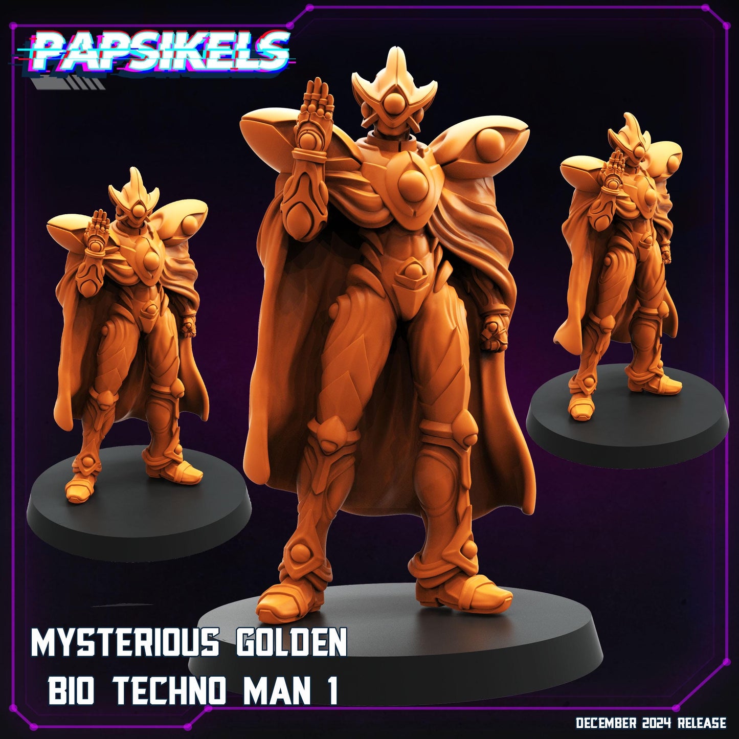 Mysterious Golden Bio Techno Man - 1