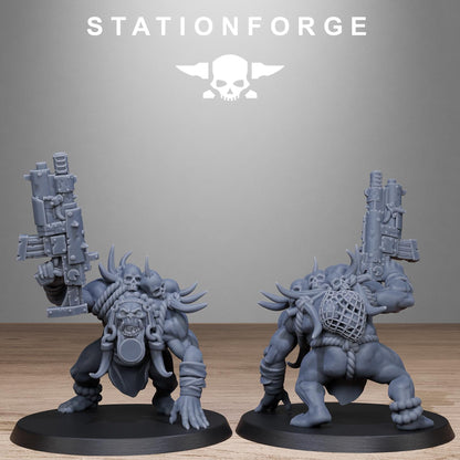 Orkaz Tribal Infantry - Set of 10 | Grimdark | Sci-Fi Future | Tabletop Wargaming
