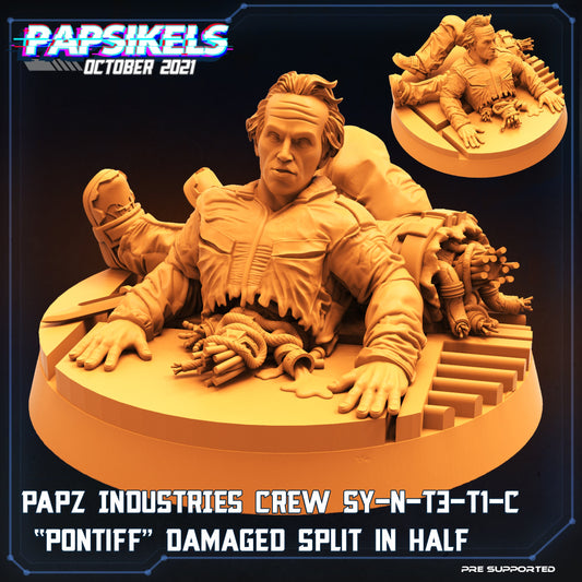 PAPZ Industries Crew Synthetic "Pontiff" Damaged Split in Half