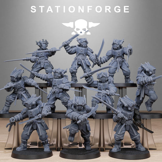 Tarion Melee Infantry - Set of 10 | Grimdark | Sci-Fi Future | Tabletop Wargaming