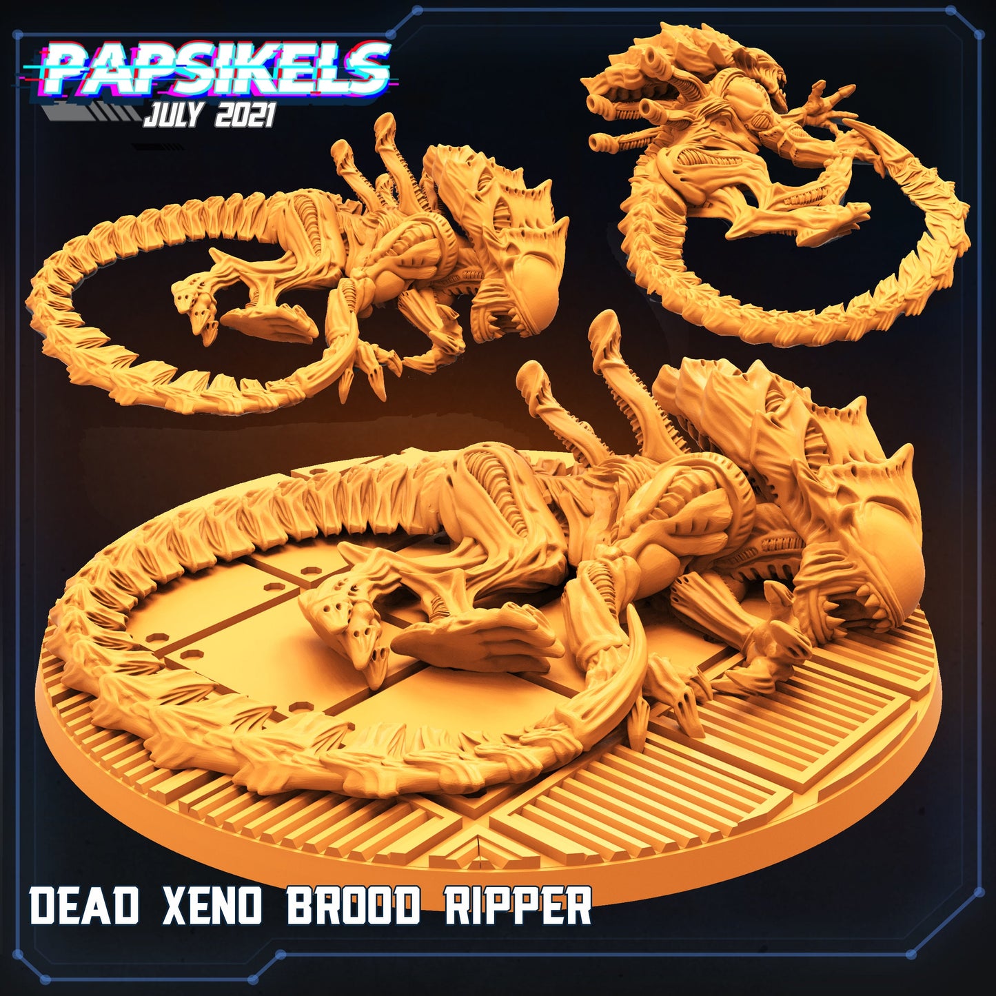 Dead Xeno Brood Ripper  | Tabletop Miniature | Sci-Fi | Cyberpunk