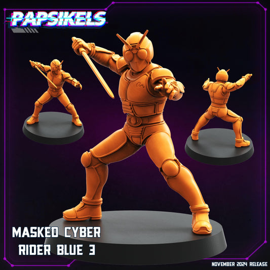 Masked Cyber Rider Blue 3