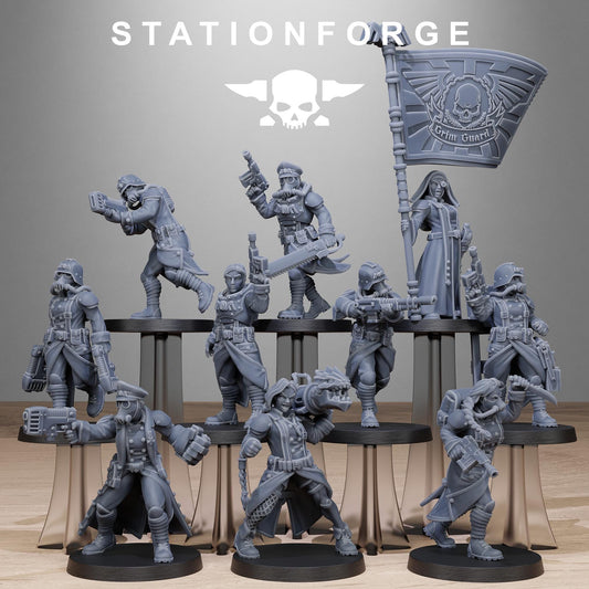 GrimGuard Sisters - Set of 10 | Grimdark | Sci-Fi Future | Tabletop Wargaming