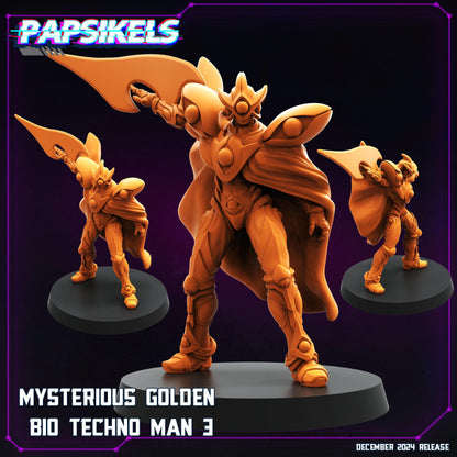 Mysterious Golden Bio Techno Man - 3