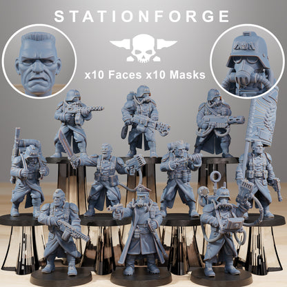 GrimGuard Combatants - Set of 10