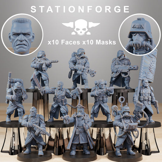 GrimGuard Combatants - Set of 10