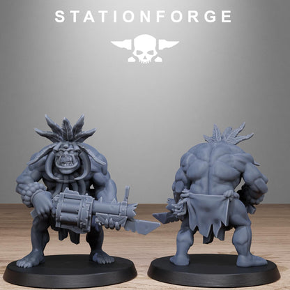 Orkaz Tribal Infantry - Set of 10 | Grimdark | Sci-Fi Future | Tabletop Wargaming