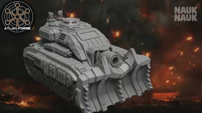 Glyptodon Siege Tank - 3 Plows Included