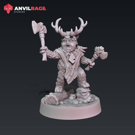 Bearbarian | Anvilrage | 35mm | SW Legions | DnD Miniatures | Tabletop Gaming | Sci-Fi | SW Miniatures