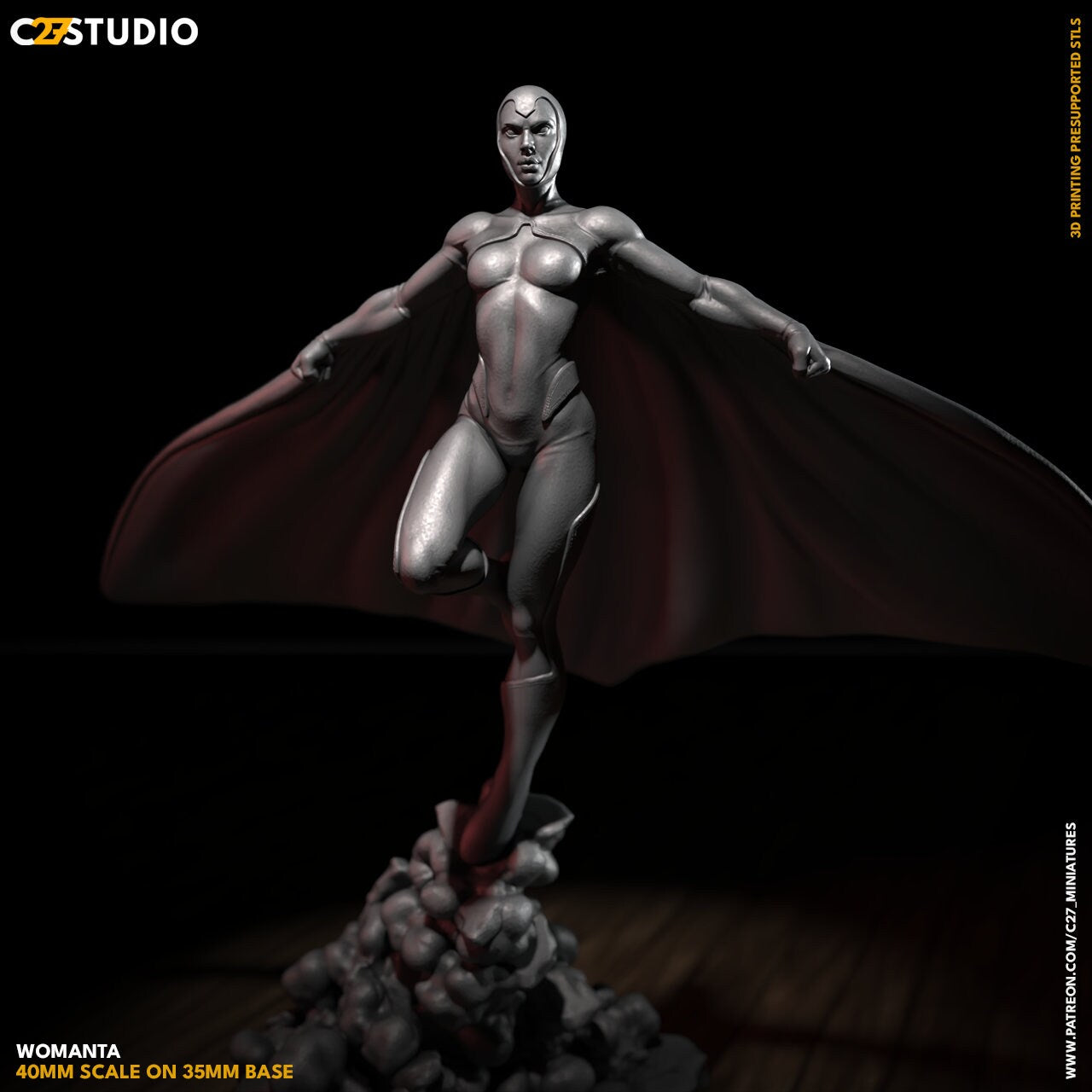 Womanta | 40mm Crisis Protocol | Tabletop Gaming | Tabletop Miniature | Superhero | MCP