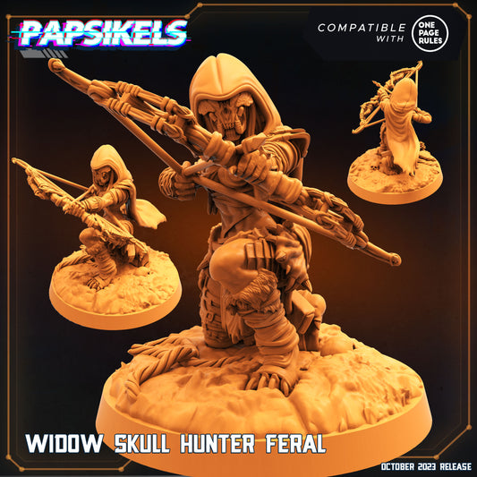 Widow Skull Hunter Feral | DnD Miniatures | Tabletop Gaming | Tabletop Miniature | Sci-Fi | Cyberpunk