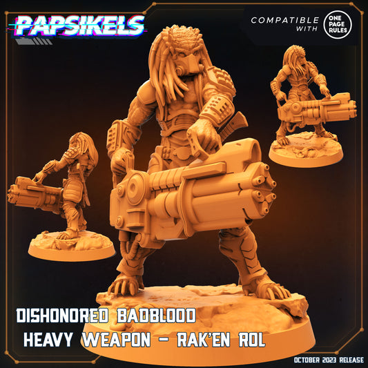 Dishonored Badblood Heavy Weapon - Rakenrol | DnD Miniatures | Tabletop Gaming | Tabletop Miniature | Sci-Fi | Cyberpunk