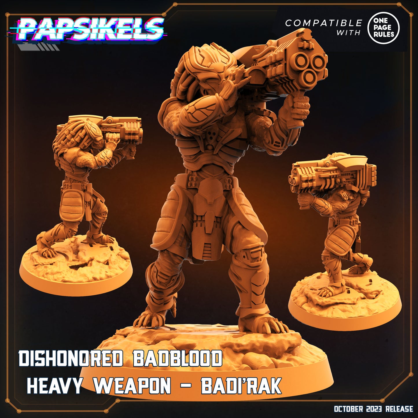 Dishonored Badblood Heavy Weapon - Badirak | DnD Miniatures | Tabletop Gaming | Tabletop Miniature | Sci-Fi | Cyberpunk