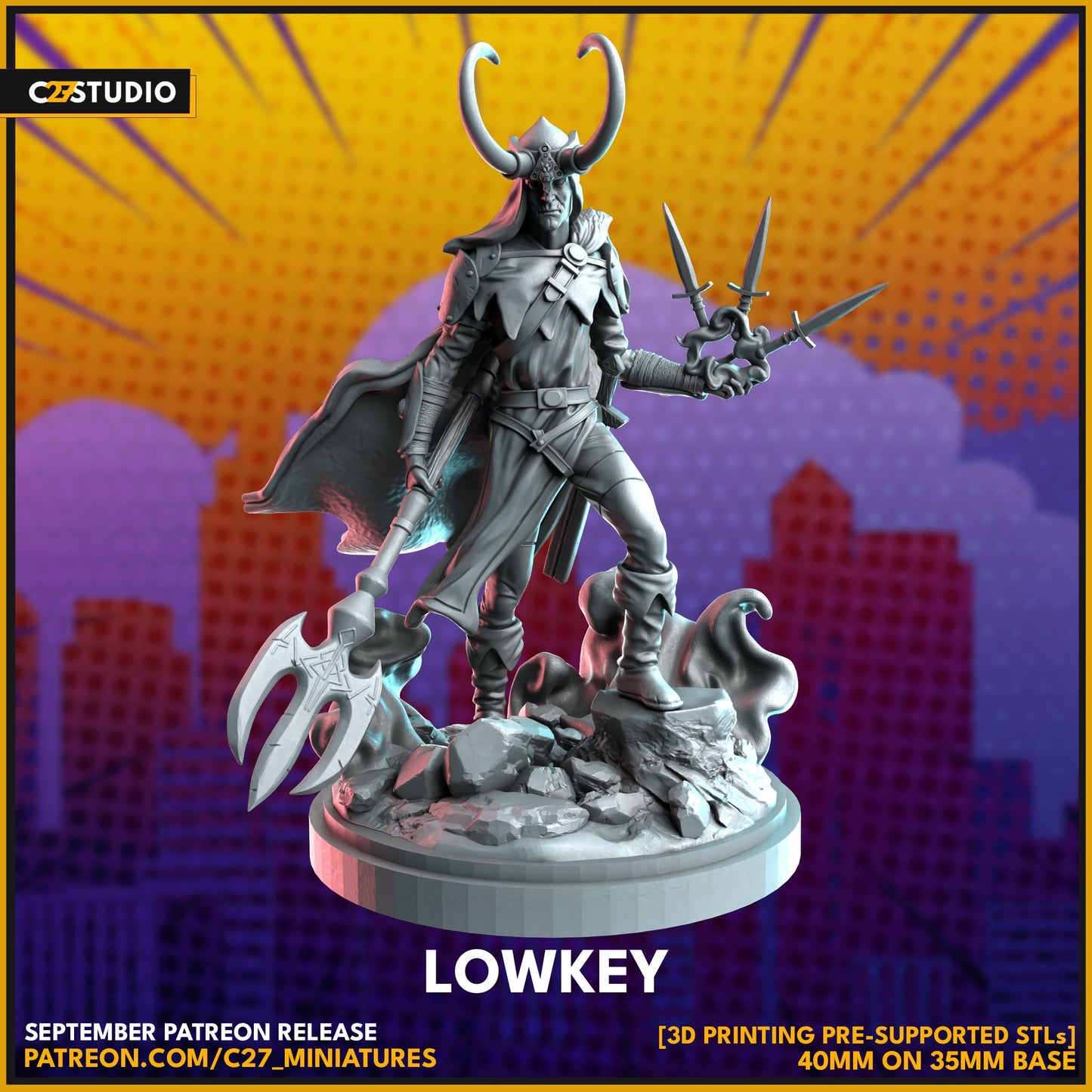 Lowkey | 40mm Crisis Protocol | Tabletop Gaming | Tabletop Miniature | Superhero | MCP