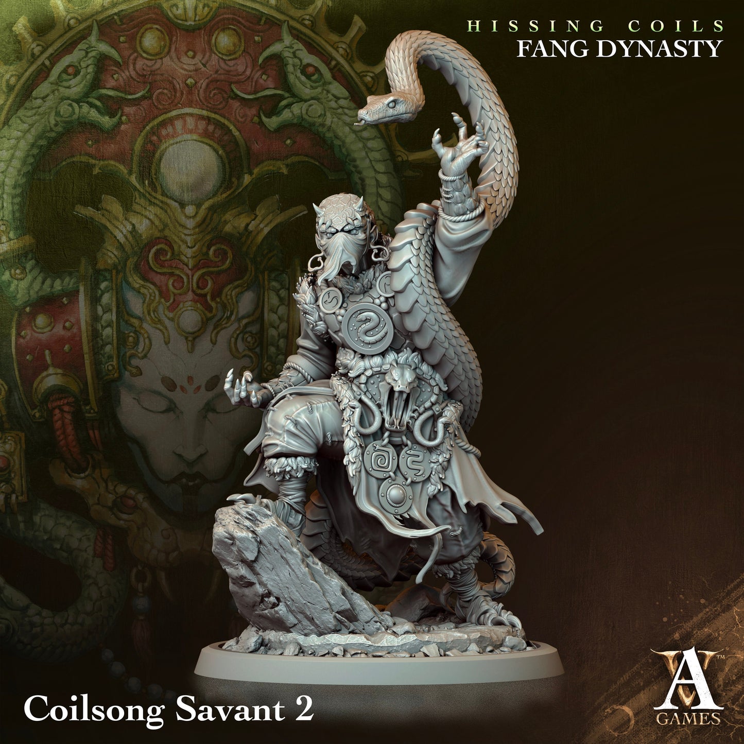 Coilsong Savant - v2 | DnD Miniatures | Tabletop Gaming Miniature | Fantasy-War Games