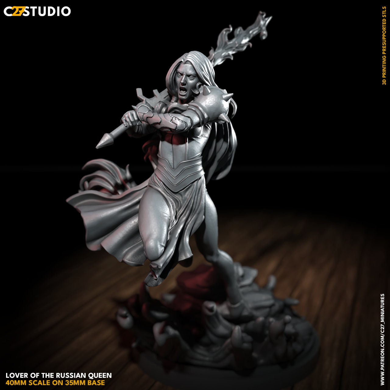 Lover of the Russian Queen | 40mm Crisis Protocol | Tabletop Gaming | Tabletop Miniature | Superhero | MCP