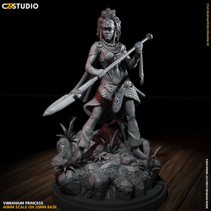 Vibranium Princess | 40mm Crisis Protocol | Tabletop Gaming | Tabletop Miniature | Superhero | MCP