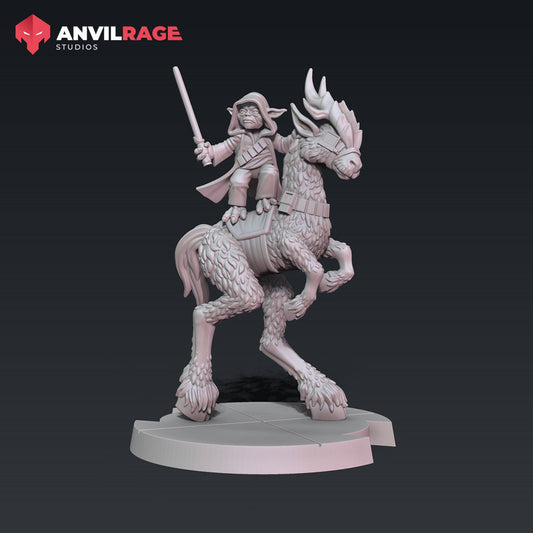 Grandmaster on Stag | Anvilrage | 35mm | SW Legions | DnD Miniatures | Tabletop Gaming | Sci-Fi | SW Miniatures