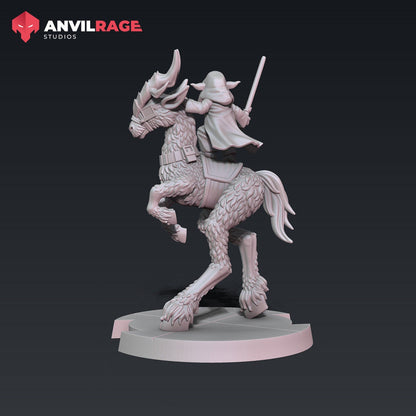 Grandmaster on Stag | Anvilrage | 35mm | SW Legions | DnD Miniatures | Tabletop Gaming | Sci-Fi | SW Miniatures