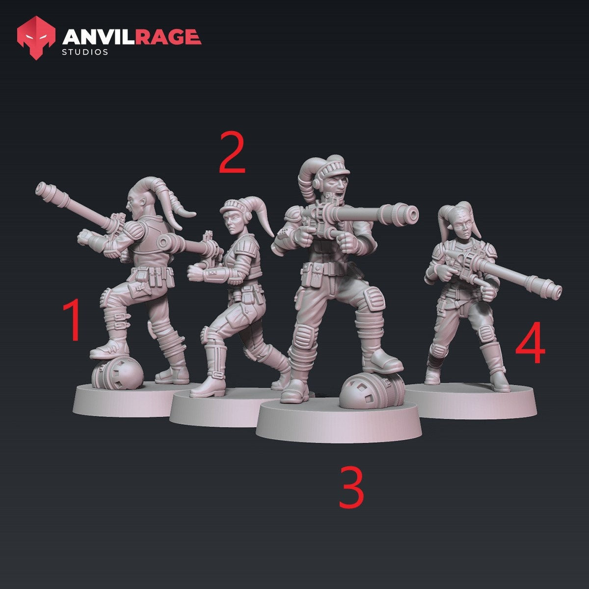 Freedom Fighters - CM Heavies | Anvilrage | 35mm | SW Legions | DnD Miniatures | Tabletop Gaming | Sci-Fi | SW Miniatures