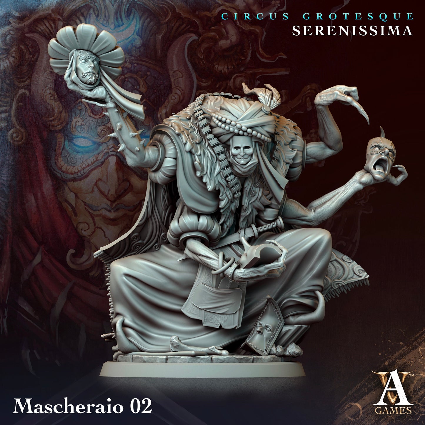 Mascheraio - v2 | DnD Miniatures | Tabletop Gaming Miniature | Fantasy-War Games