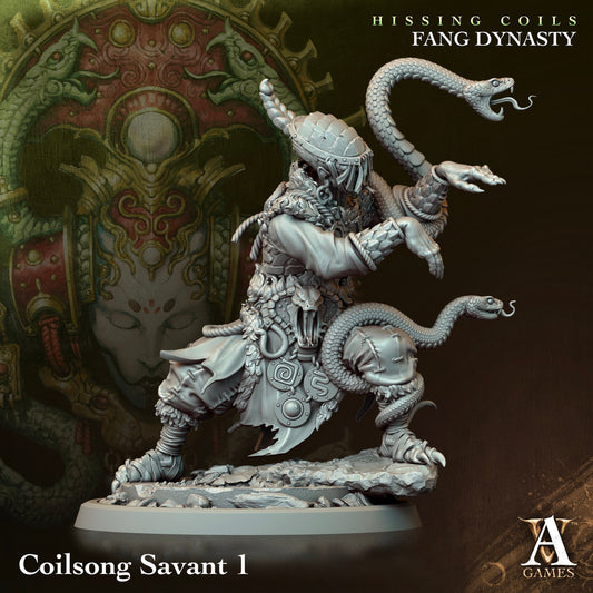 Coilsong Savant - v1 | DnD Miniatures | Tabletop Gaming Miniature | Fantasy-War Games