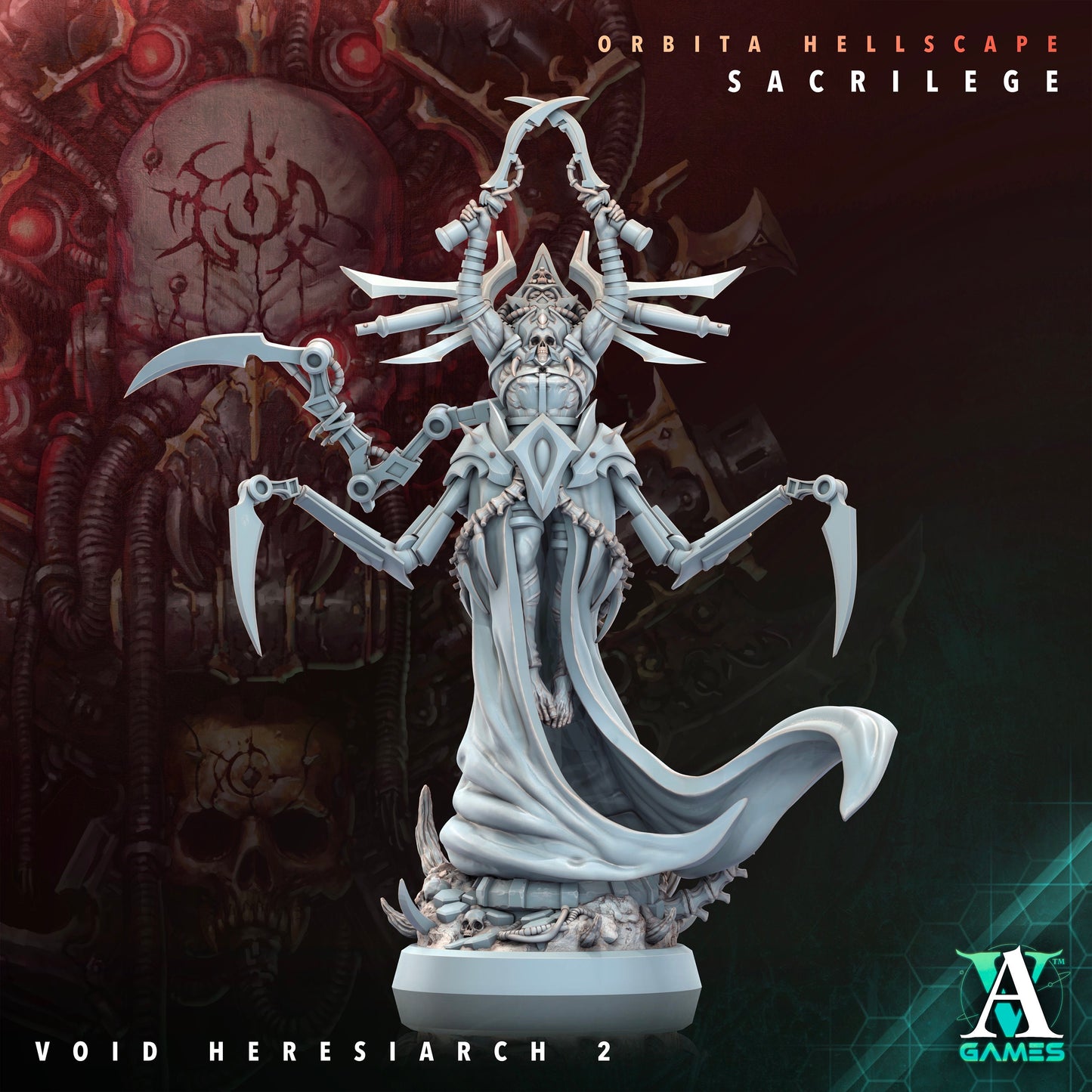 Void Heresiarch - v2 | DnD Miniatures | Tabletop Gaming | Tabletop Miniature | Sci-Fi | Cyberpunk