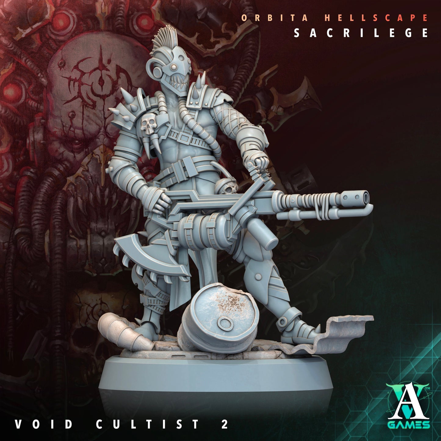 Void Cultist - v2 | DnD Miniatures | Tabletop Gaming | Tabletop Miniature | Sci-Fi | Cyberpunk