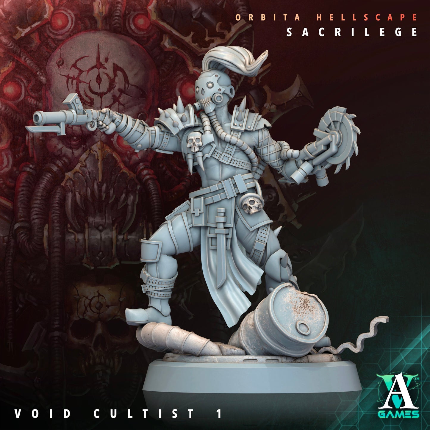 Void Cultist - v1 | DnD Miniatures | Tabletop Gaming | Tabletop Miniature | Sci-Fi | Cyberpunk