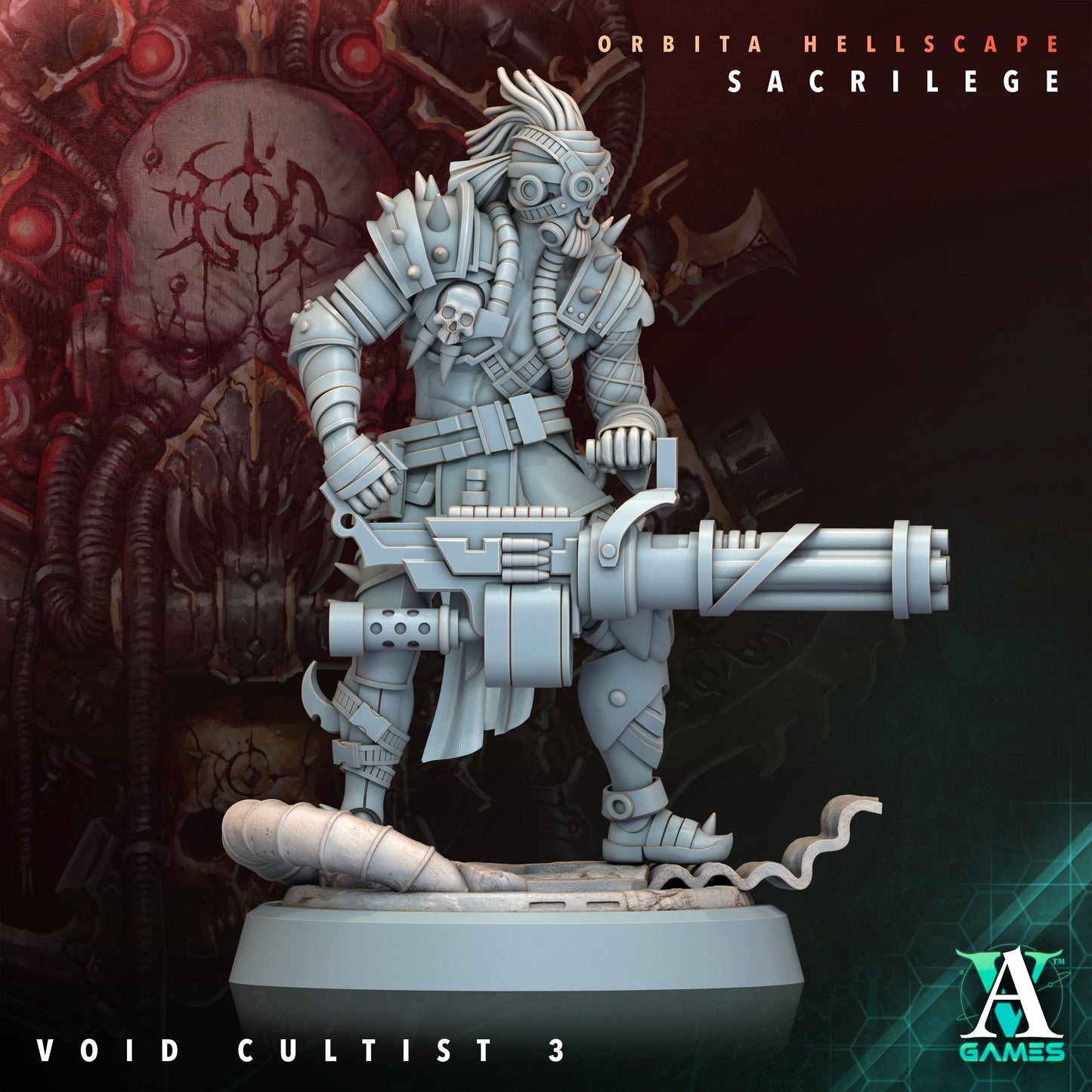 Void Cultist - v3 | DnD Miniatures | Tabletop Gaming | Tabletop Miniature | Sci-Fi | Cyberpunk