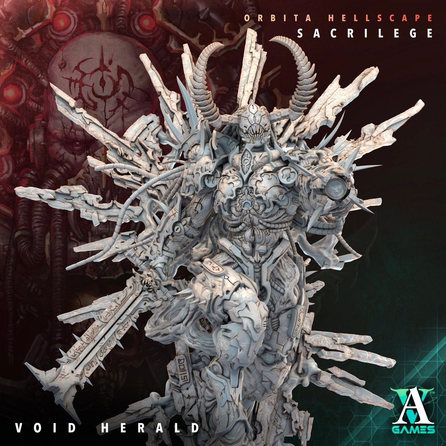 The Void Herald | DnD Miniatures | Tabletop Gaming | Tabletop Miniature | Sci-Fi | Cyberpunk