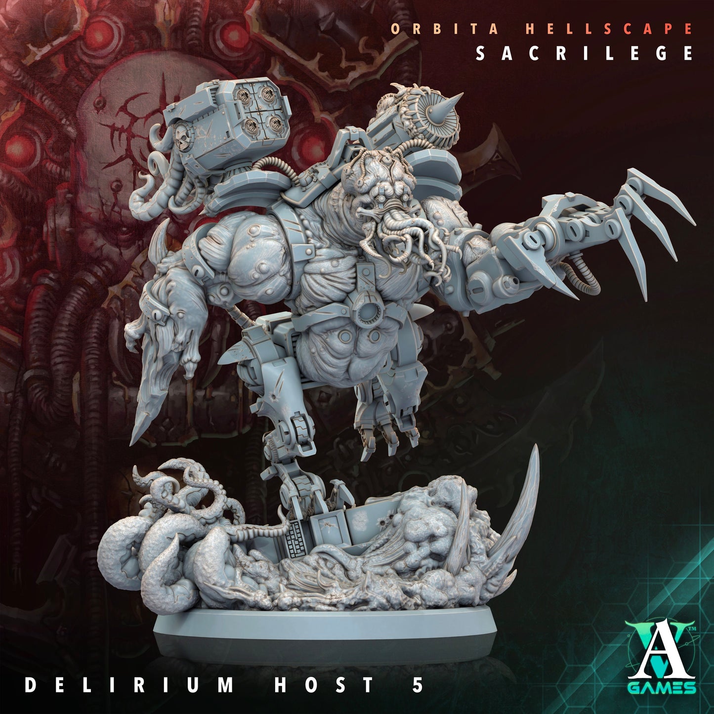 Delirium Host - v5 | DnD Miniatures | Tabletop Gaming | Tabletop Miniature | Sci-Fi | Cyberpunk