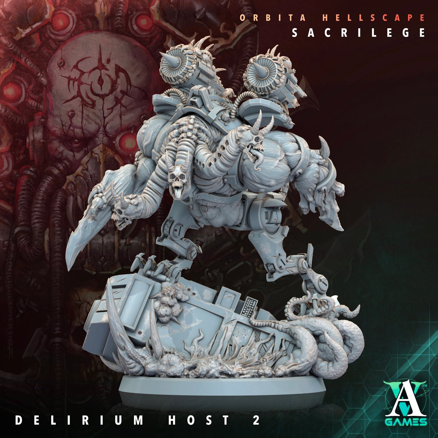 Delirium Host - v2 | DnD Miniatures | Tabletop Gaming | Tabletop Miniature | Sci-Fi | Cyberpunk