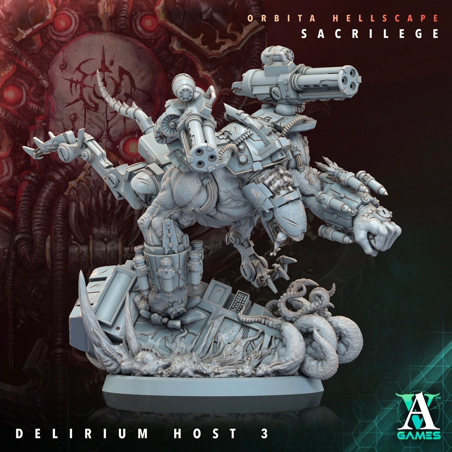 Delirium Host - v3 | DnD Miniatures | Tabletop Gaming | Tabletop Miniature | Sci-Fi | Cyberpunk