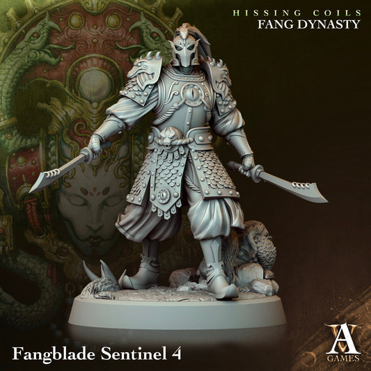 Fangblade Sentinel - v4 | DnD Miniatures | Tabletop Gaming Miniature | Fantasy-War Games