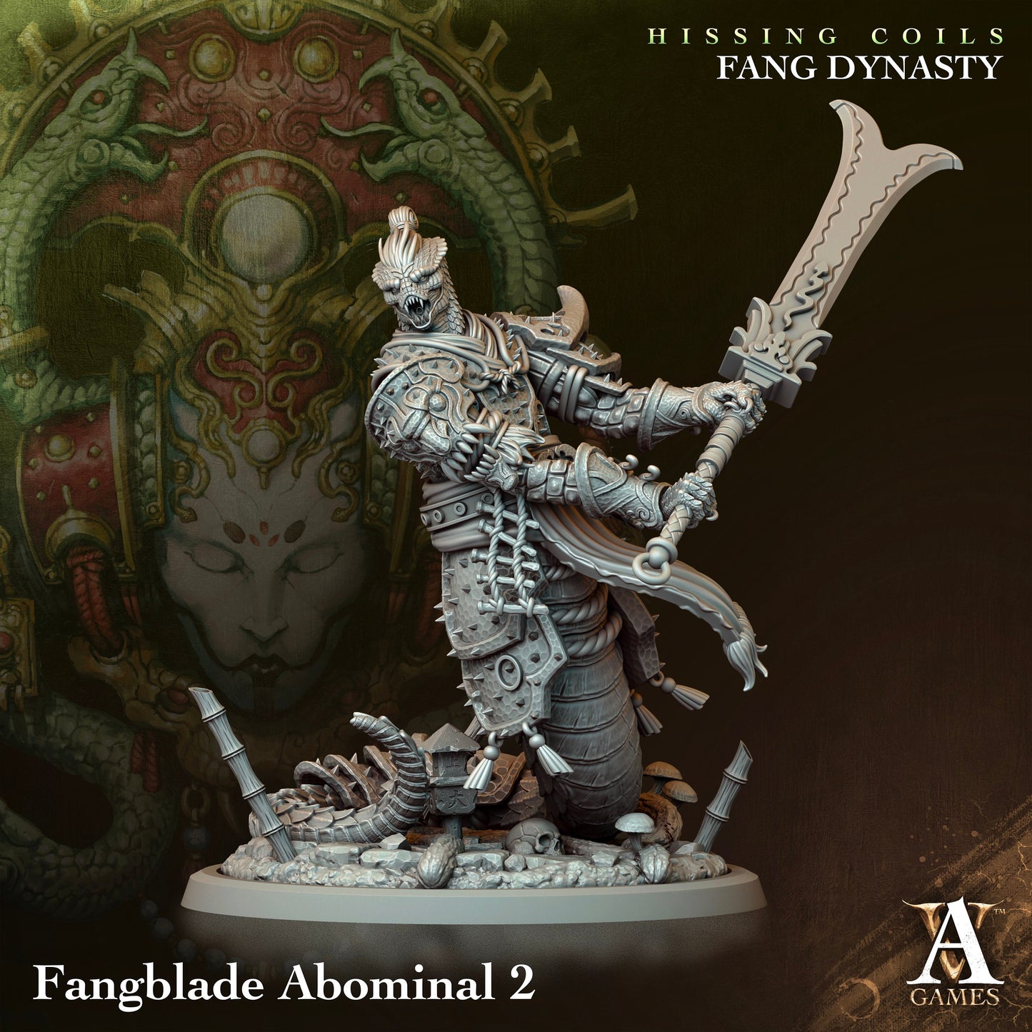 Fangblade Abominal - v2 | DnD Miniatures | Tabletop Gaming Miniature | Fantasy-War Games