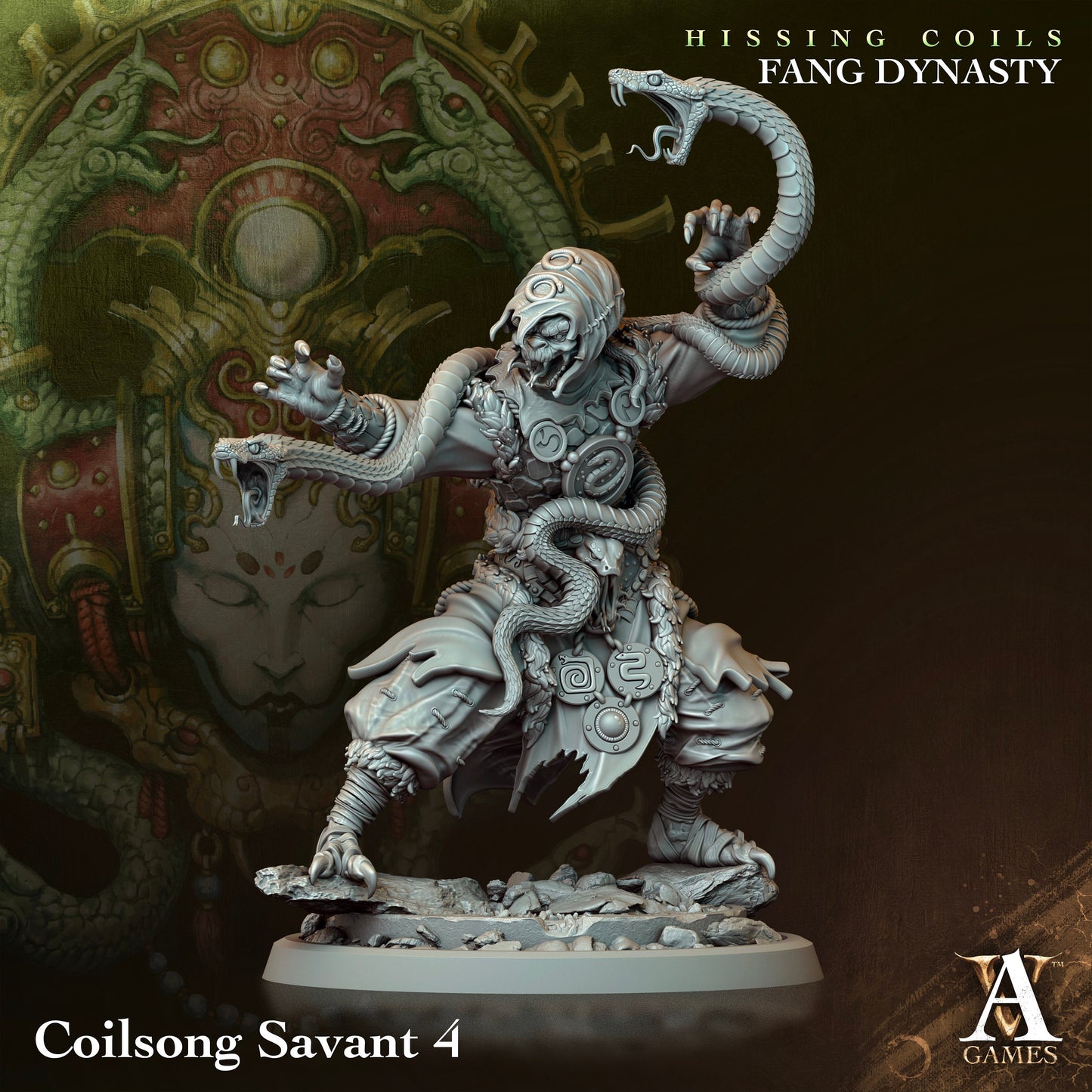 Coilsong Savant - v4 | DnD Miniatures | Tabletop Gaming Miniature | Fantasy-War Games