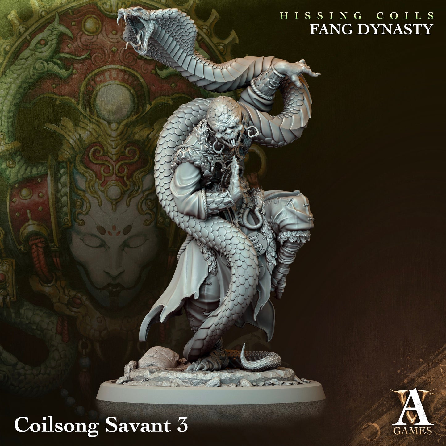 Coilsong Savant - v3 | DnD Miniatures | Tabletop Gaming Miniature | Fantasy-War Games