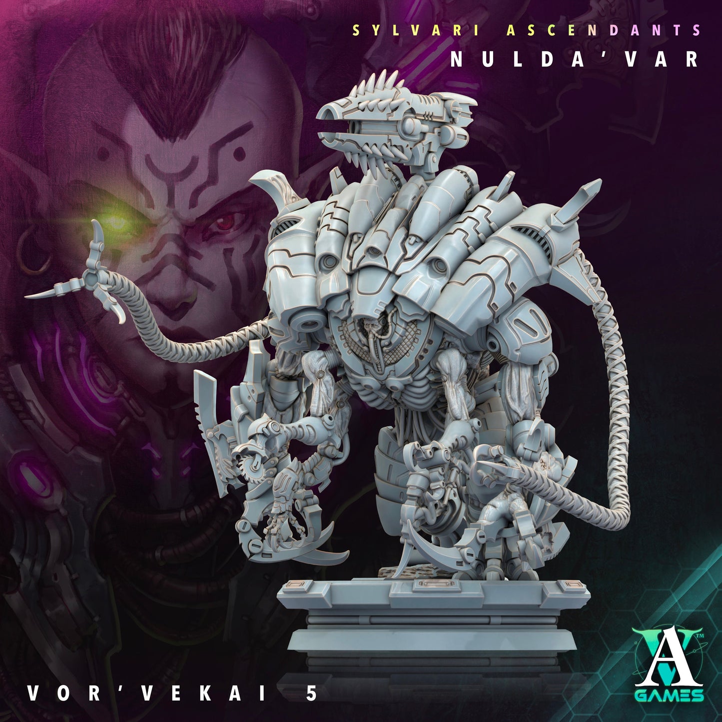 Vor Vekai - v5 | DnD Miniatures | Tabletop Gaming | Tabletop Miniature | Sci-Fi | Cyberpunk