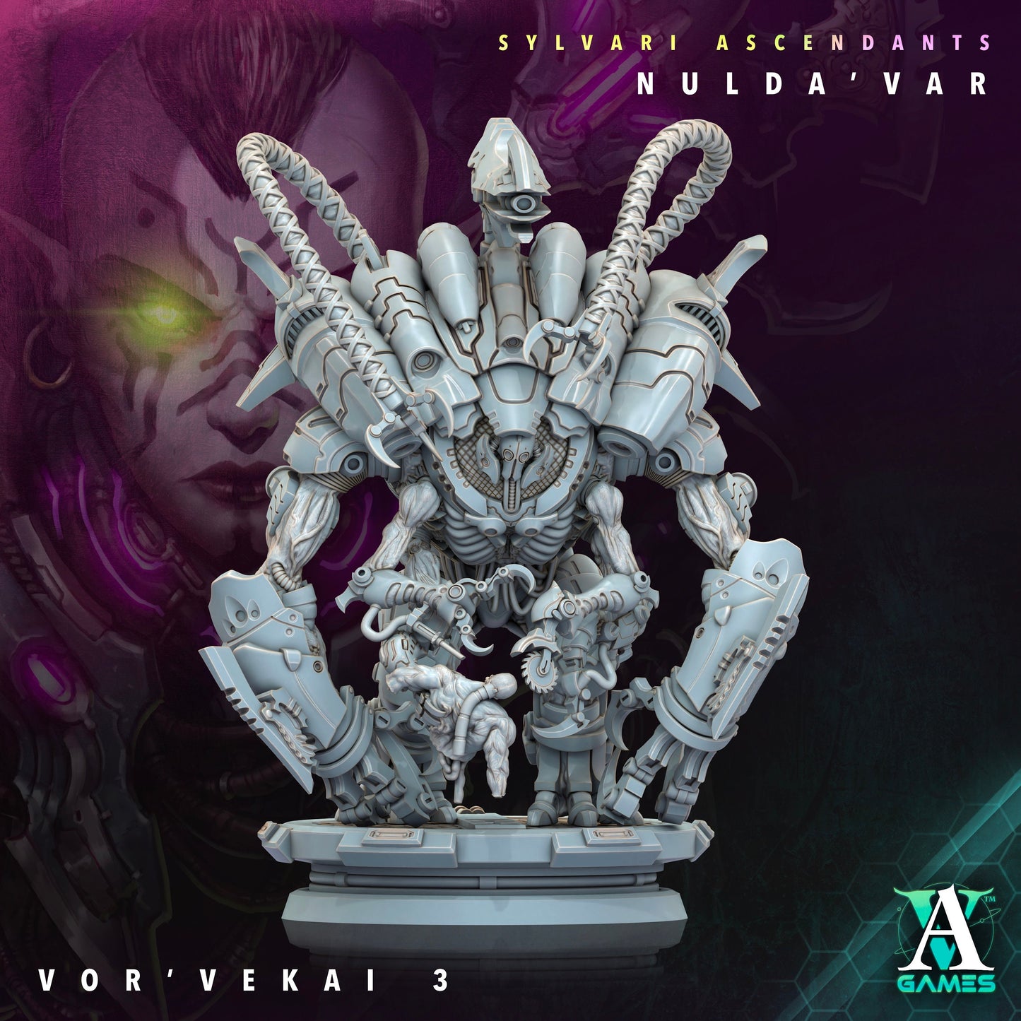 Vor Vekai - v3 | DnD Miniatures | Tabletop Gaming | Tabletop Miniature | Sci-Fi | Cyberpunk