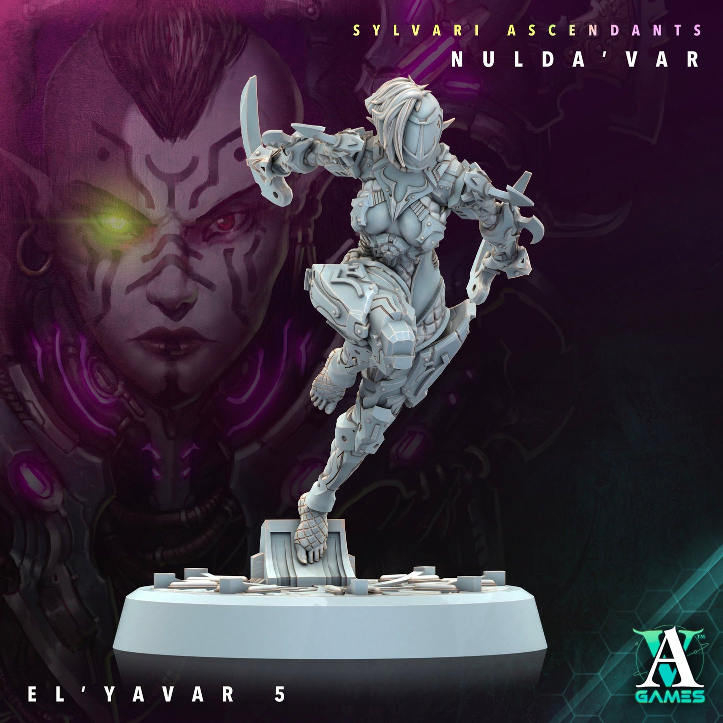 El Yavar - v5 | DnD Miniatures | Tabletop Gaming | Tabletop Miniature | Sci-Fi | Cyberpunk