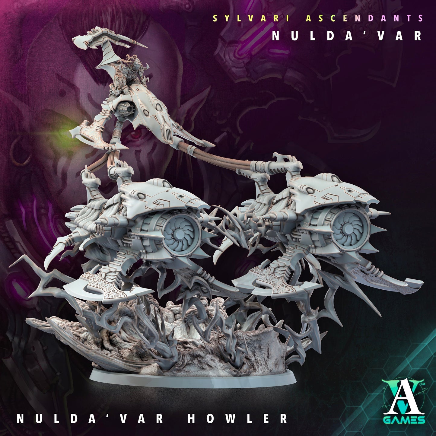 Nulda Var Howler | DnD Miniatures | Tabletop Gaming | Tabletop Miniature | Sci-Fi | Cyberpunk