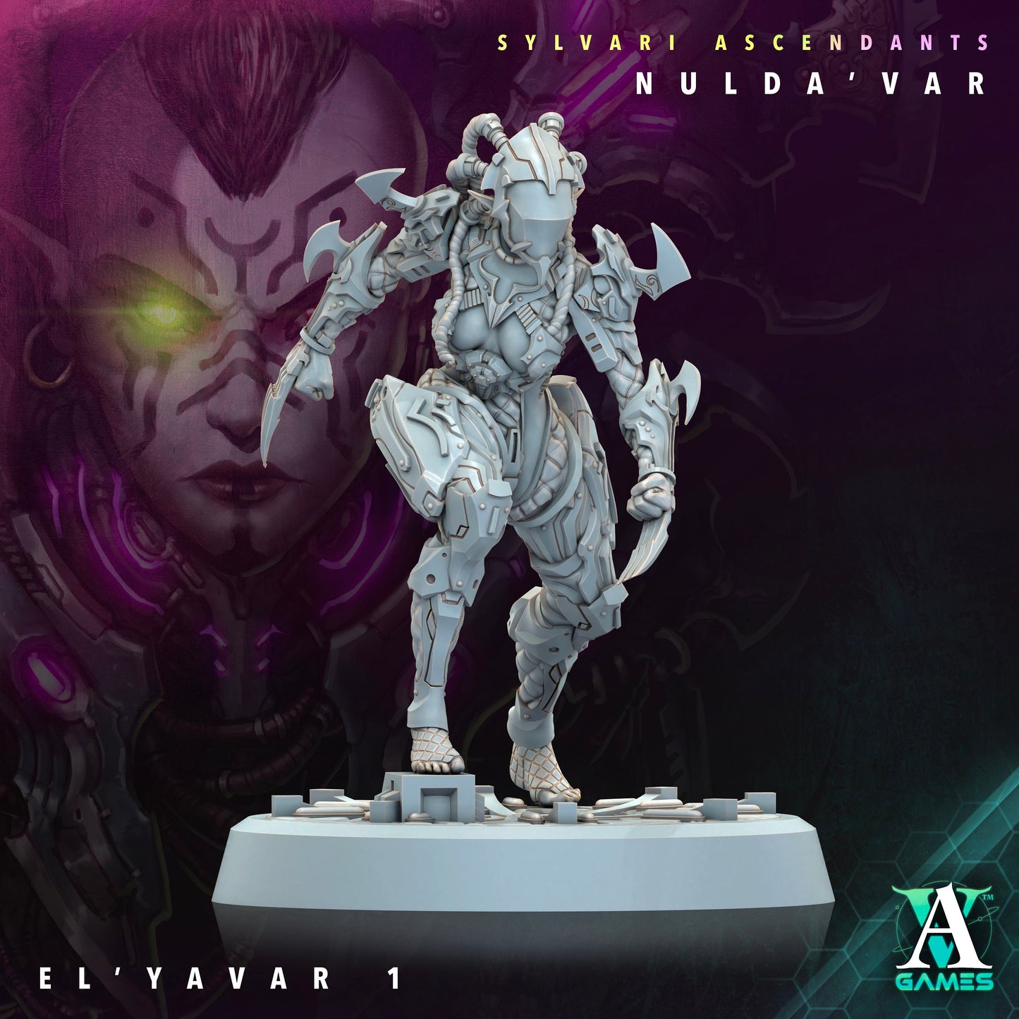 El Yavar - v1 | DnD Miniatures | Tabletop Gaming | Tabletop Miniature | Sci-Fi | Cyberpunk